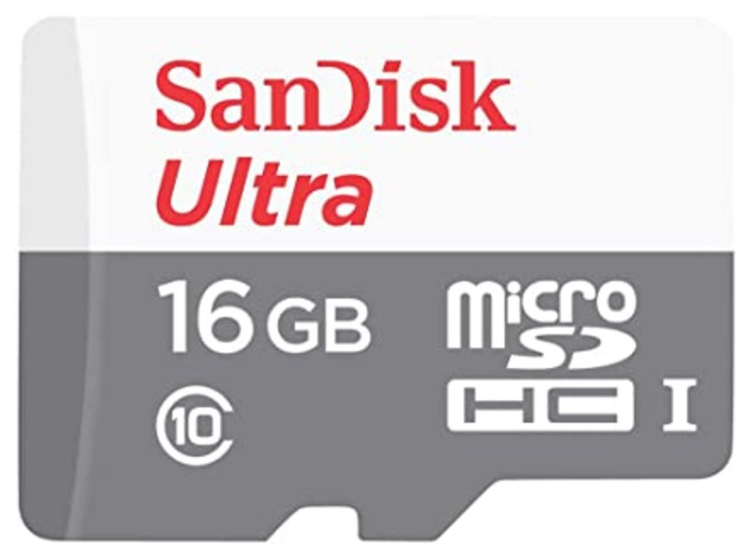 Карта памяти SanDisk microSDHC Ultra 16 GB Class 10 UHS-I R-80MB/s (SDSQUNS-016G-GN3MN) - фото 2 Карта памяти SanDisk microSDHC Ultra 16 GB Class 10 UHS-I R-80MB/s (SDSQUNS-016G-GN3MN) - фото 2