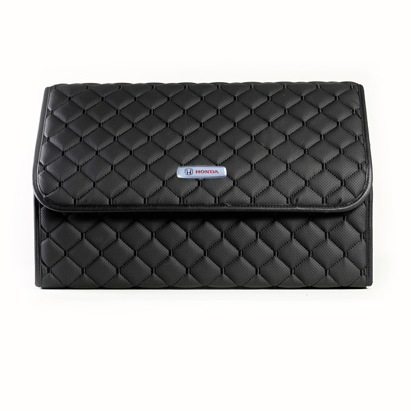 Сумка-органайзер с лого Honda в багажник CarsBAG Экокожа 30x50x30 см Черный (acb-1036-5-30х50х30-020)