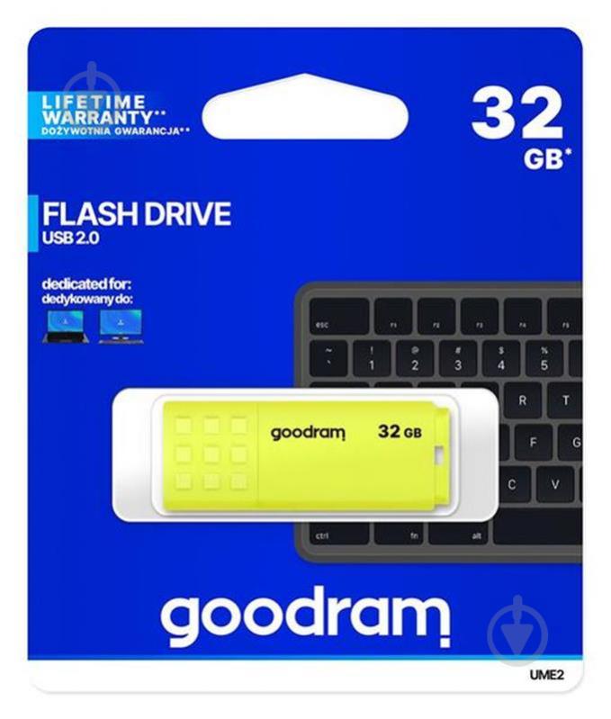 Флеш-накопитель USB 32GB GOODRAM UME2 Yellow (UME2-0320Y0R11) - фото 5