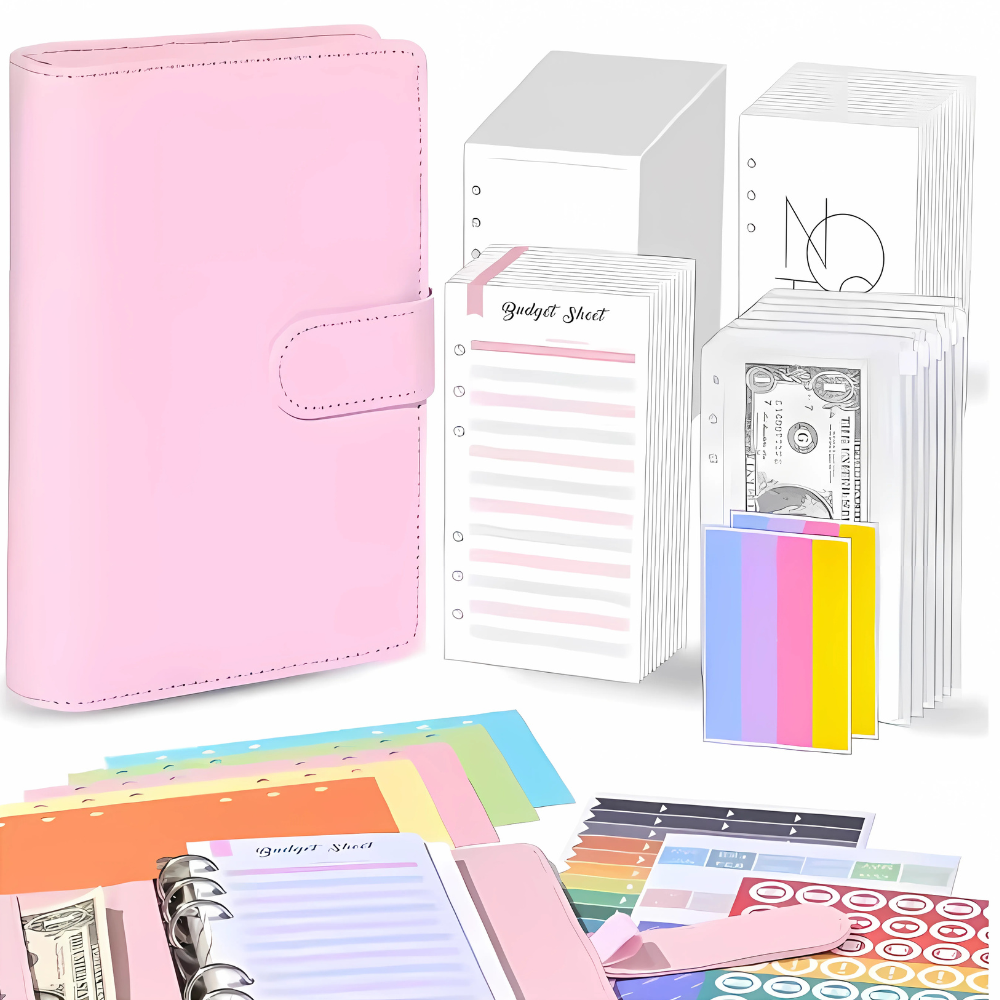 Блокнот-планер для грошей бюджету та зберігання фінансів/для ведення обліку доходу формат А6 Рожевий - фото 3