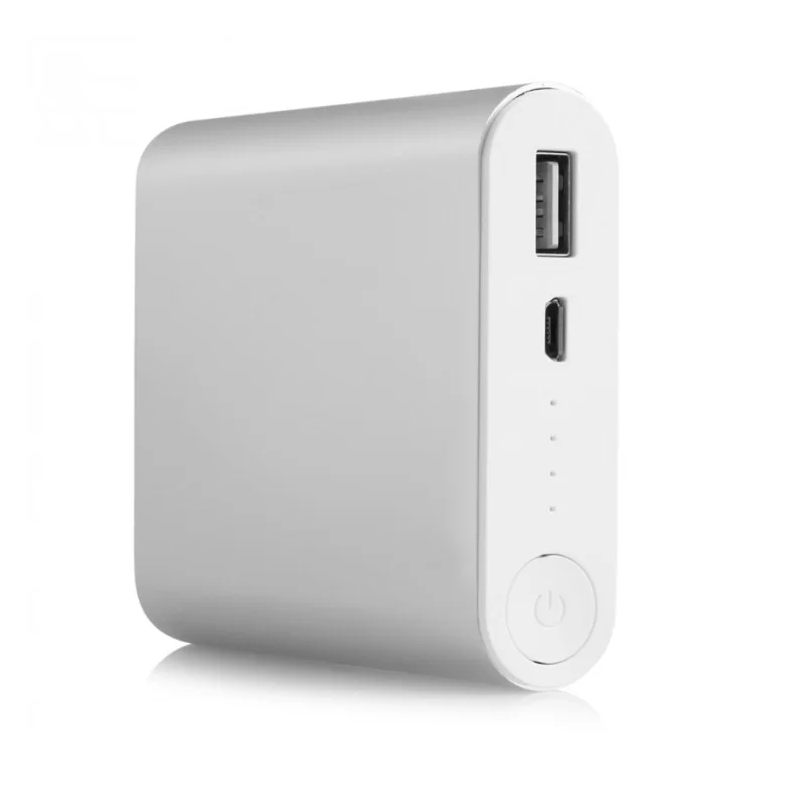 Повербанк MI 10400 мАч для смартфонов и планшетов Серебристый (2173)