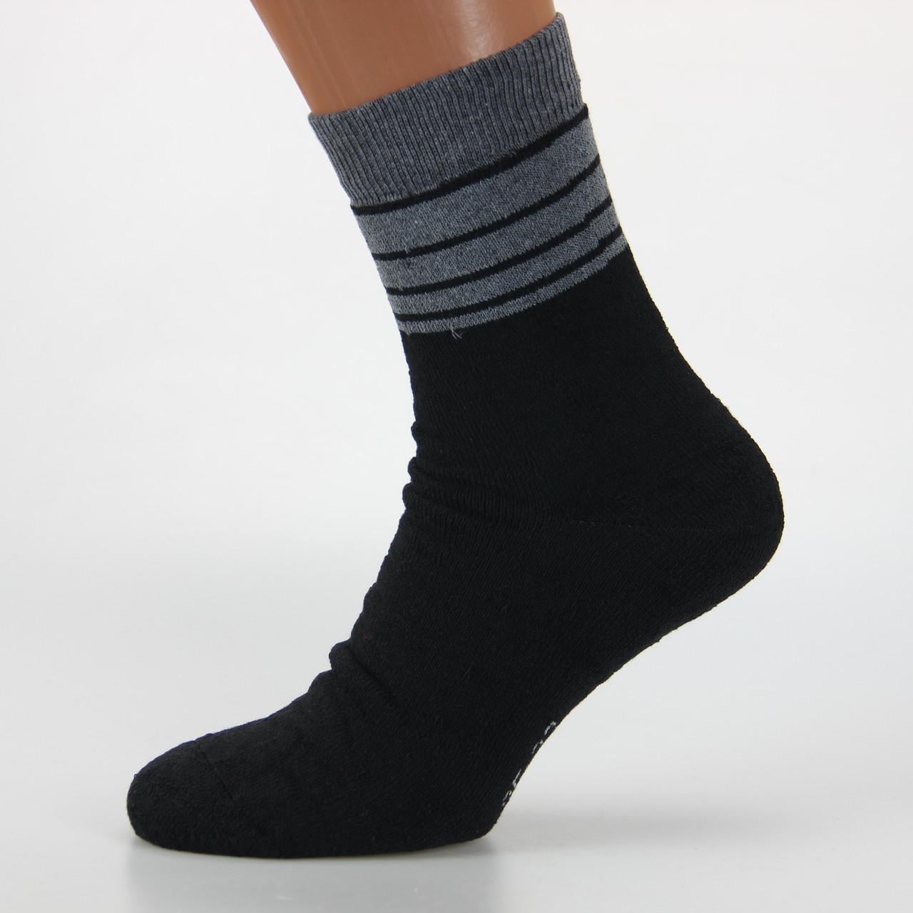 Носки мужские Элит Полоса махровые высокие р. 43-46 (33323)