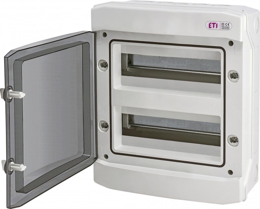 Щит пластиковый ETI ECH 24PT наружной установки на 24 модулей IP65 (24460404)