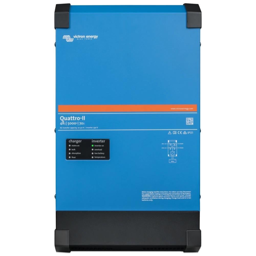 Инвертор комбинированный однофазный Victron Energy Quattro-II 48/5000/70-50/50 и зарядное устройство (29924262)