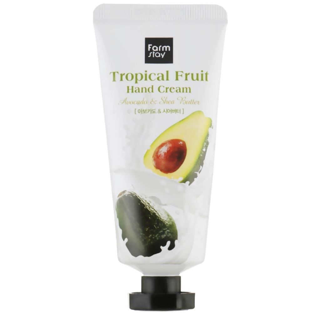 Крем для рук увлажняющий Farmstay Tropical Fruit Hand Cream Avocado с экстрактом авокадо и маслом ши 50 мл (1272359826)