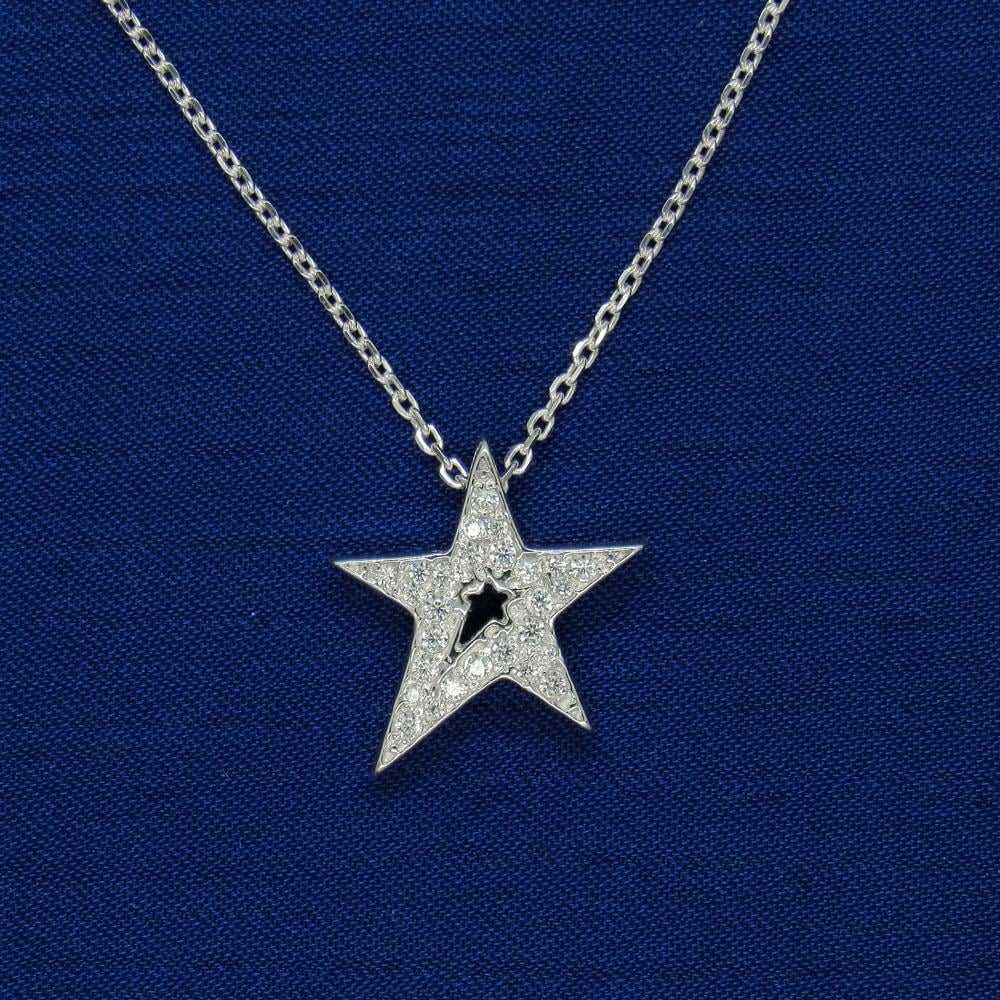 Срібне кольє Зірка
