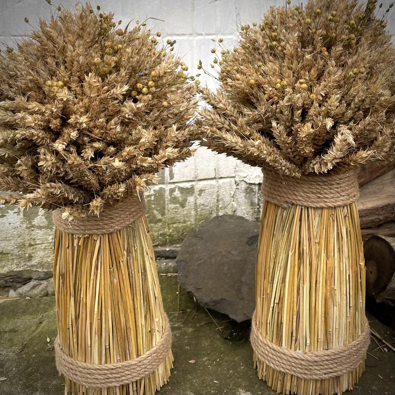 Різдвяний дідух з пшеничного колосся 30 см (2047679289) - фото 2