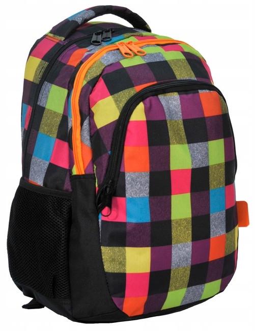 Рюкзак городской в клетку Paso 15-699B 23 л