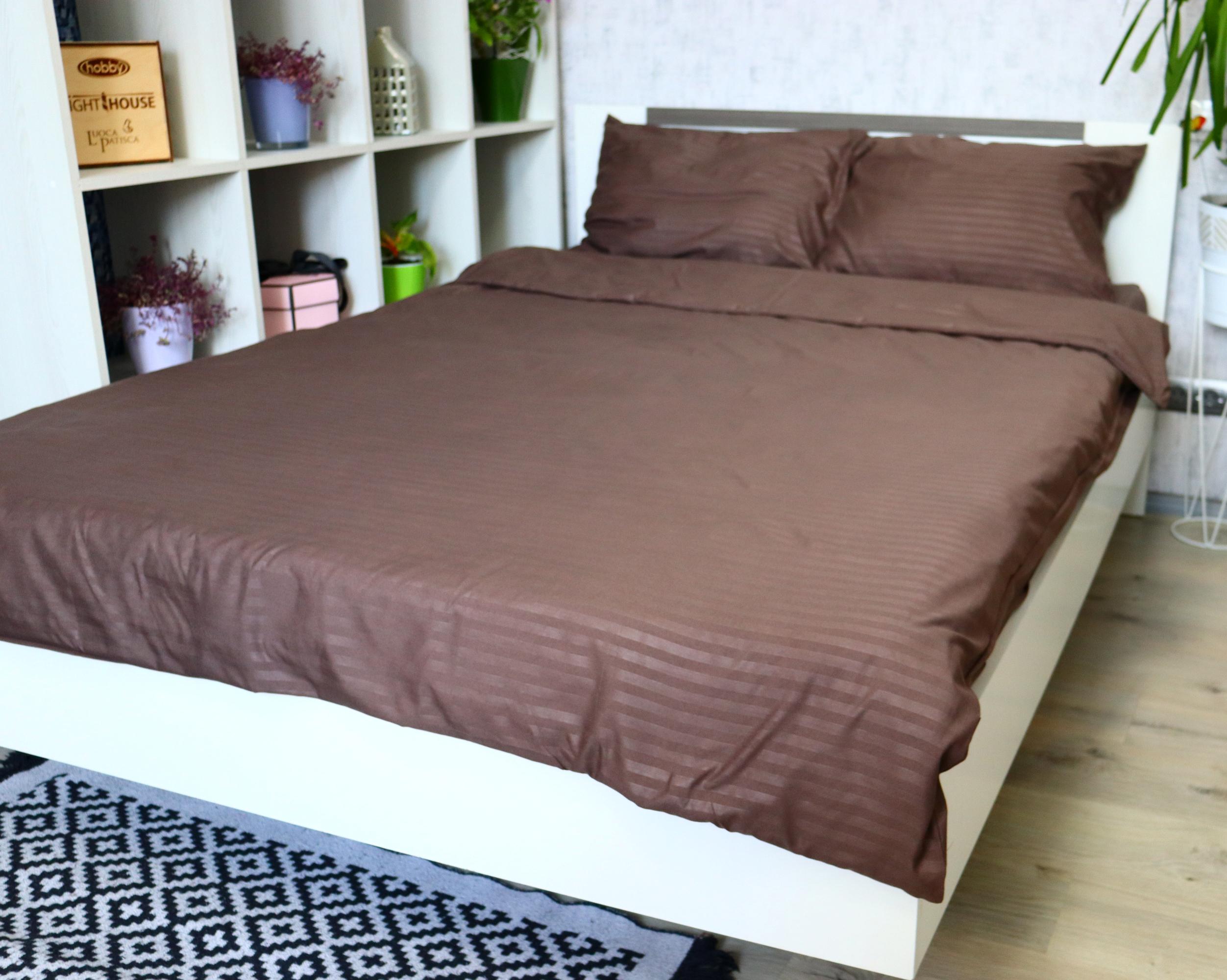 Комплект постельного белья LightHouse Mf Stripe Brown 160х215/50х70 см