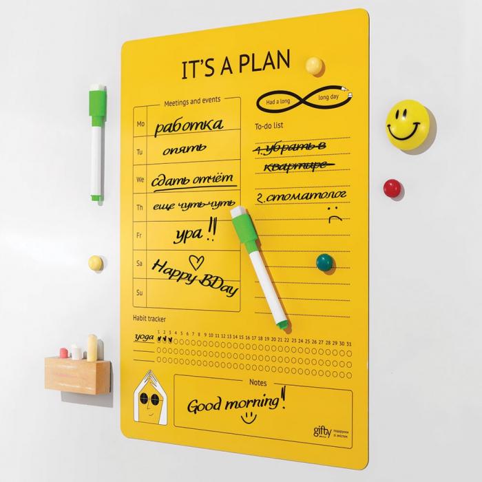 Магнитный планер "It's a plan" - фото 3 Магнитный планер "It's a plan" - фото 3