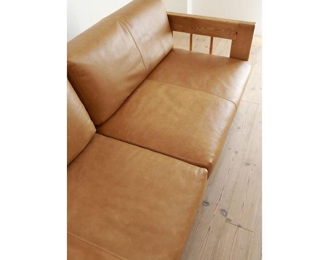 Диван деревянный мягкий JecksonLoft Земас искусственная кожа 76х80х120 см Коричневый (0211) - фото 3 Диван деревянный мягкий JecksonLoft Земас искусственная кожа 76х80х120 см Коричневый (0211) - фото 3