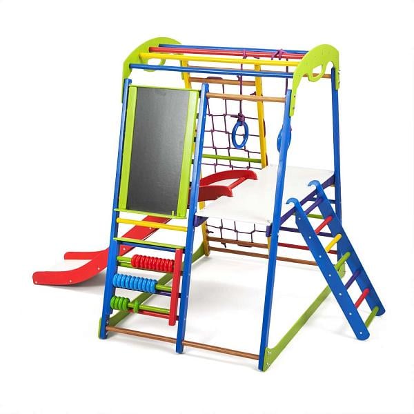 ᐉ Детский спортивный комплекс для дома SportBaby SportWood Plus 3 ...