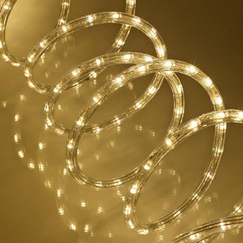 Гирлянда LED наружная уличная Трубка с переключателем режимов 20 м 200 LED солнечная батарея Теплый Белый (30362437)