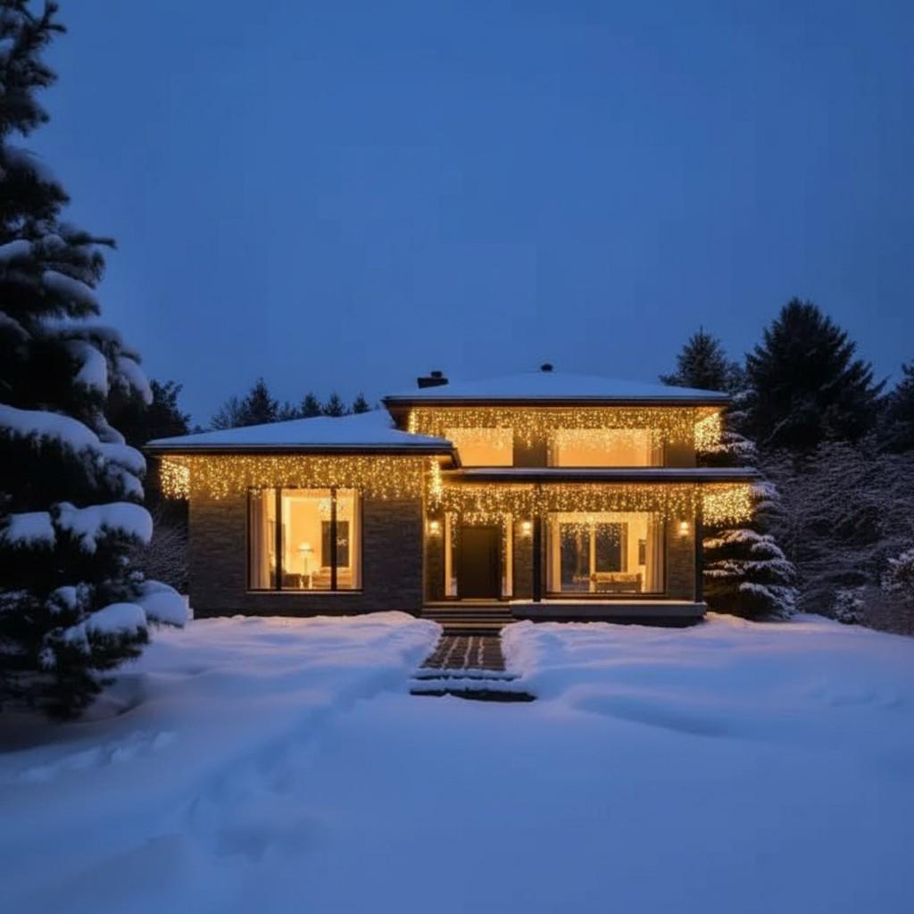 Гірлянда мережна Бахрома вулична 12 м 200 LED діодів зовнішня від мережі білий провід колір світла Жовтий (12MWY) - фото 3 Гірлянда мережна Бахрома вулична 12 м 200 LED діодів зовнішня від мережі білий провід колір світла Жовтий (12MWY) - фото 3