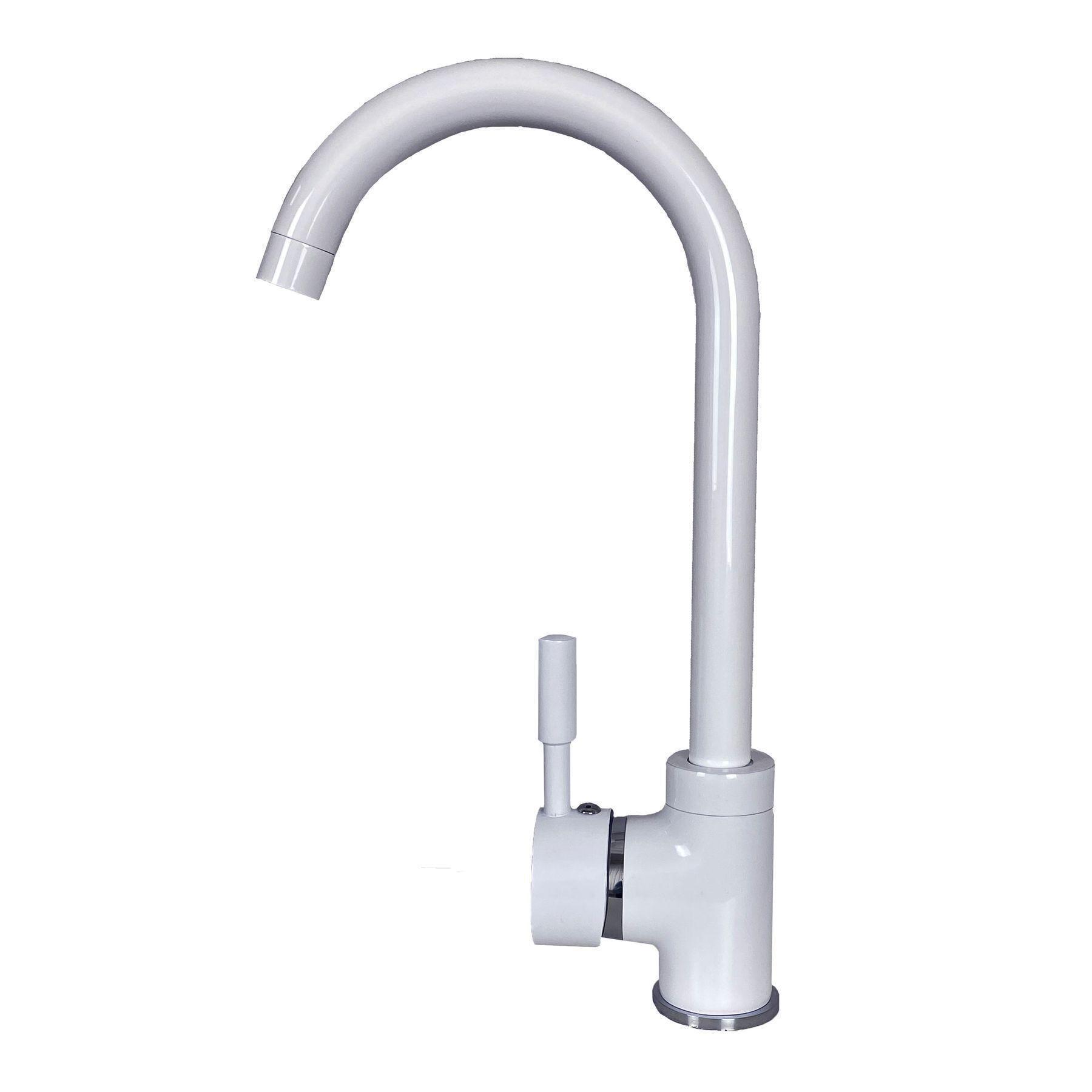 Смеситель для кухни Globus Lux LAZER GLLR-0103 S White