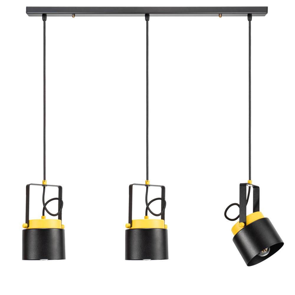Подвесные прожекторы на планке Scandi Collection Black/Yellow (PL-SC0003-3/BLK-YLW)