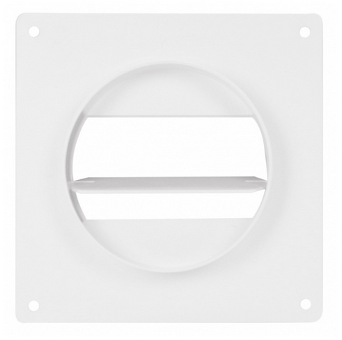 Соединитель для пластиковых воздуховодов с клапаном 110х55 мм х 100 мм (02-506)