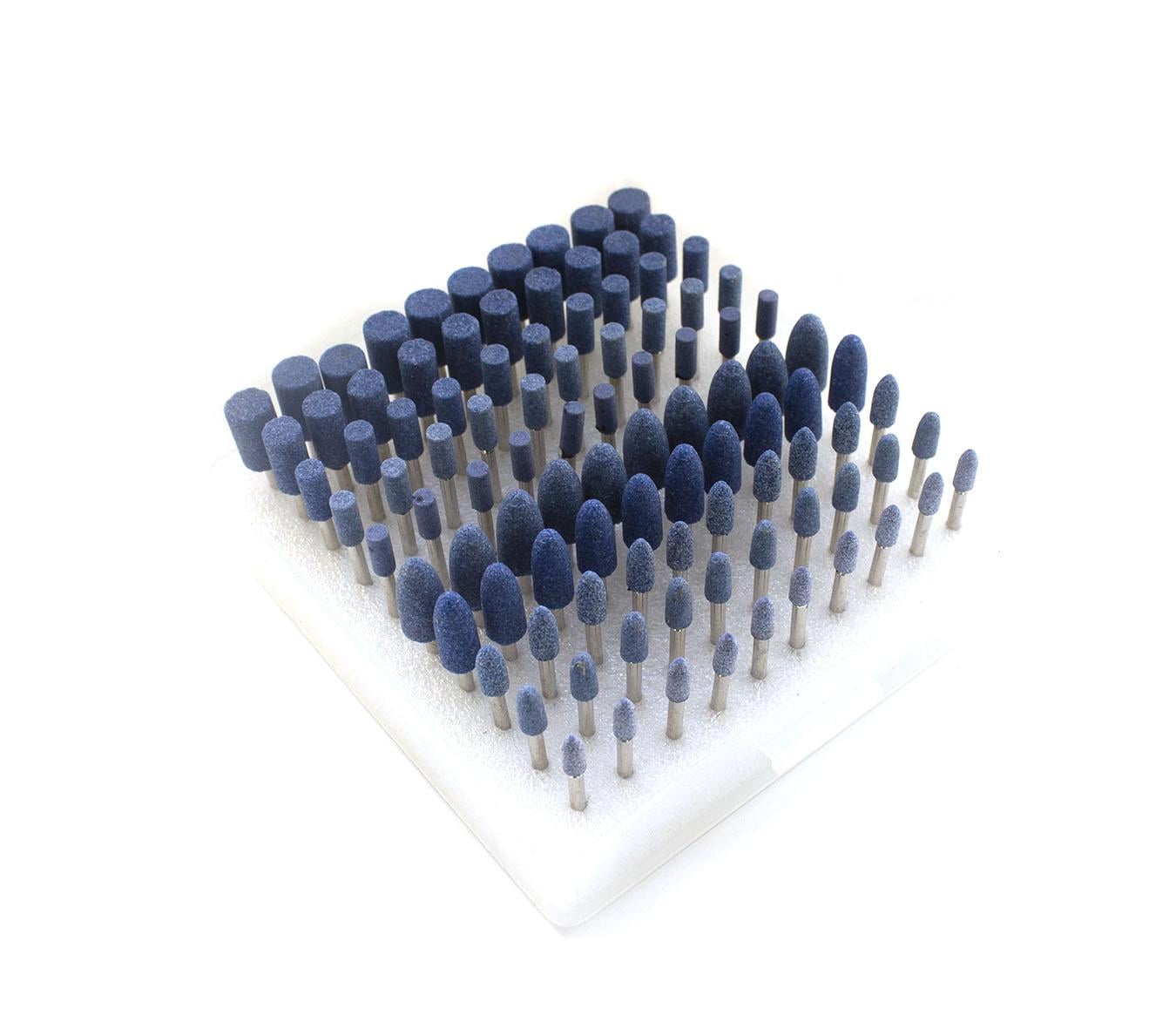 Набор абразивных шарошек для гравёра 100 шт. Карбид кремния