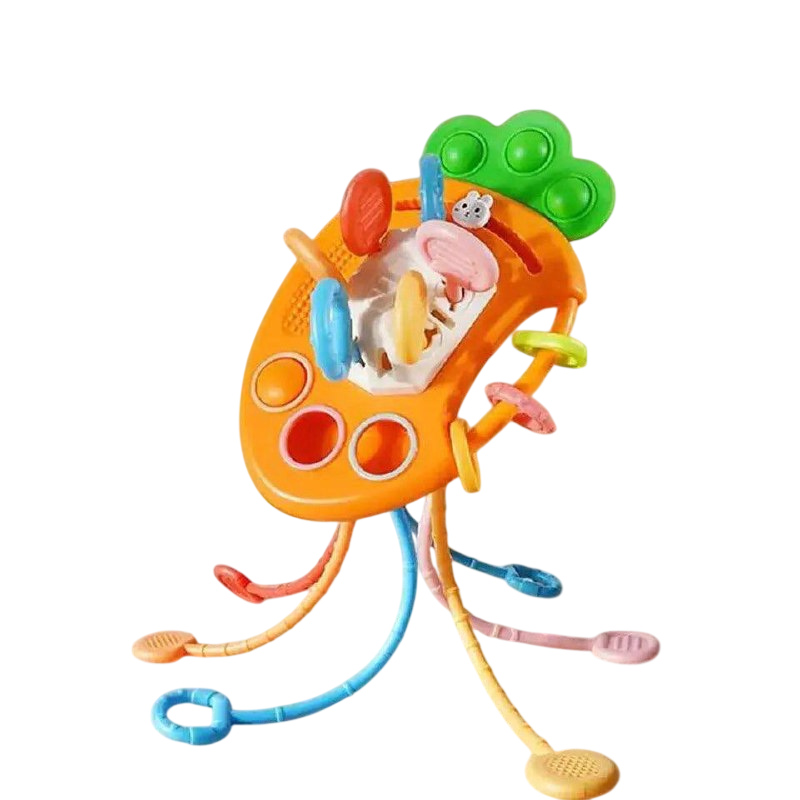 Игрушка логическая 4в1 Fun Game FXB 2 текстурная погремушка Морковка (2069421375)