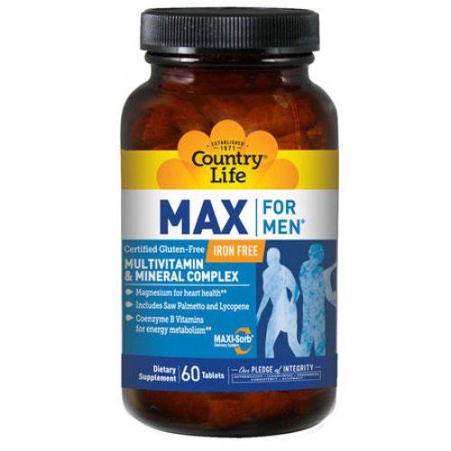 Витамины для мужчин Max For Men Free Iron 60 tabl
