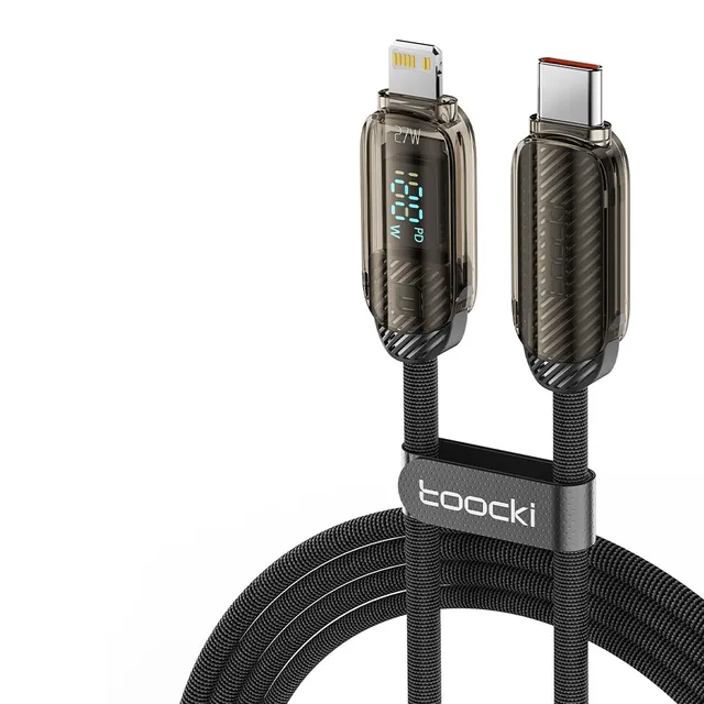 Кабель Toocki Type C-Lightning PD27w 1 м Черный (TQ-X59CL1BLK27)