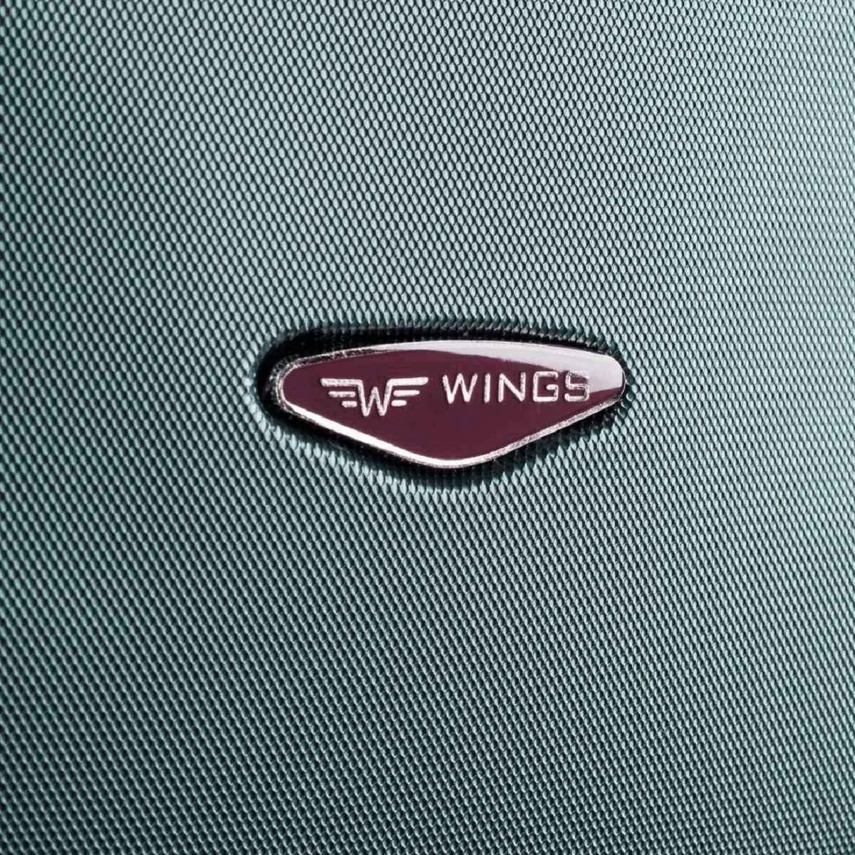 Чемодан пластиковый WINGS 402 микро Темно-зелений (Wp00455) - фото 5 Чемодан пластиковый WINGS 402 микро Темно-зелений (Wp00455) - фото 5