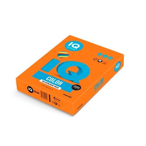 Папір кольоровий IQ Color A4 80 г/м2 500 аркушів Помаранчевий (OR43/A4/80/IQ)