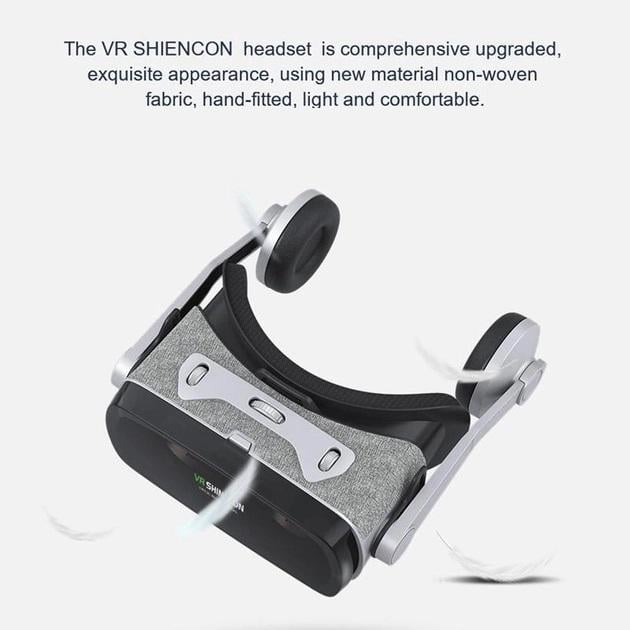 Очки виртуальной реальности VR Shinecon G07E с наушниками для смартфонов + пульт (127709) - фото 7