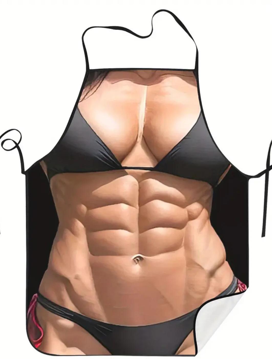 Фартук с приколом для женщин девушка с торсом 80x60 см Разноцветный (50170) - фото 3 Фартук с приколом для женщин девушка с торсом 80x60 см Разноцветный (50170) - фото 3