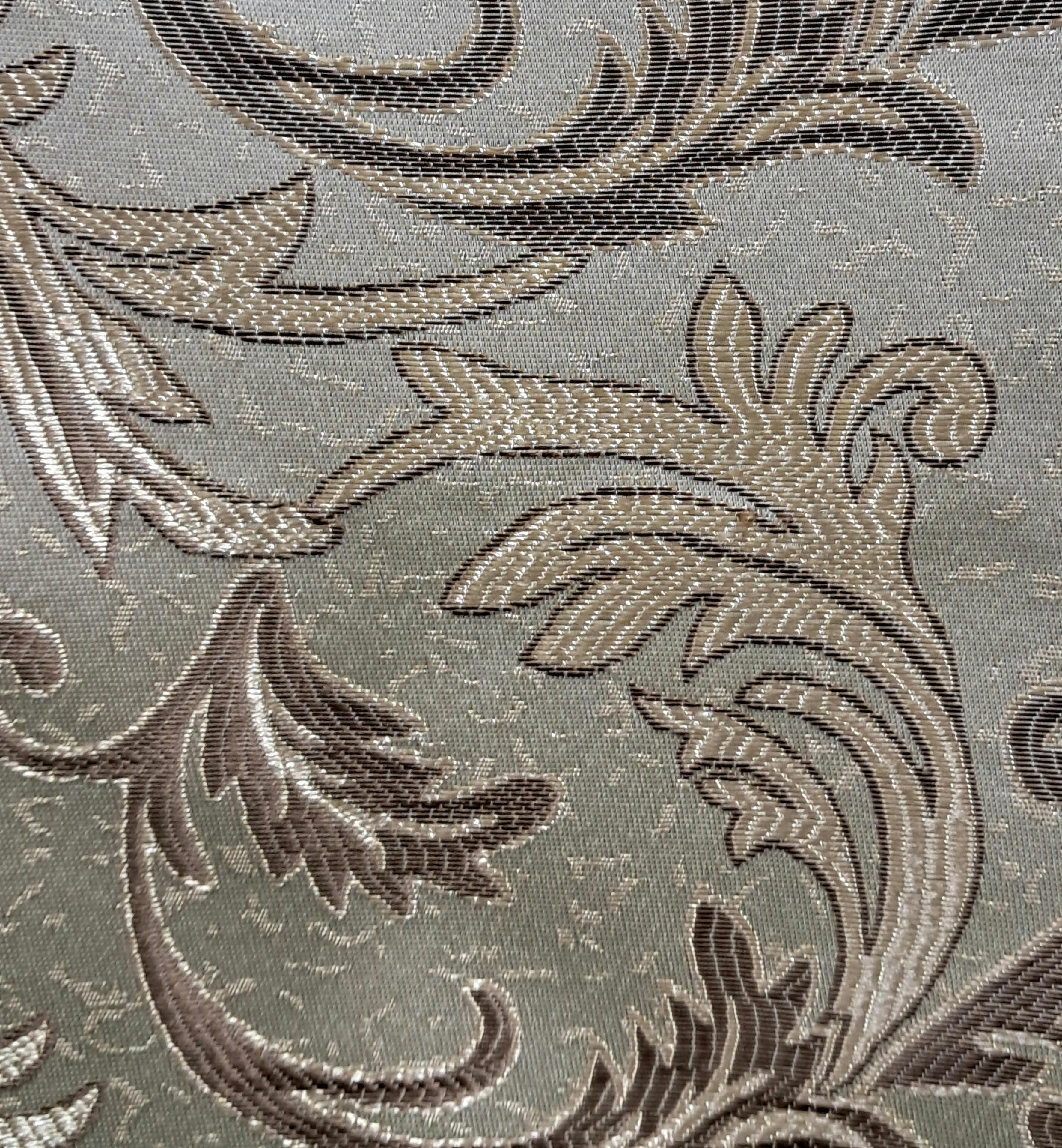 Штора Вензель 150х270 см Золотой/Коричневый (А16-3) - фото 2