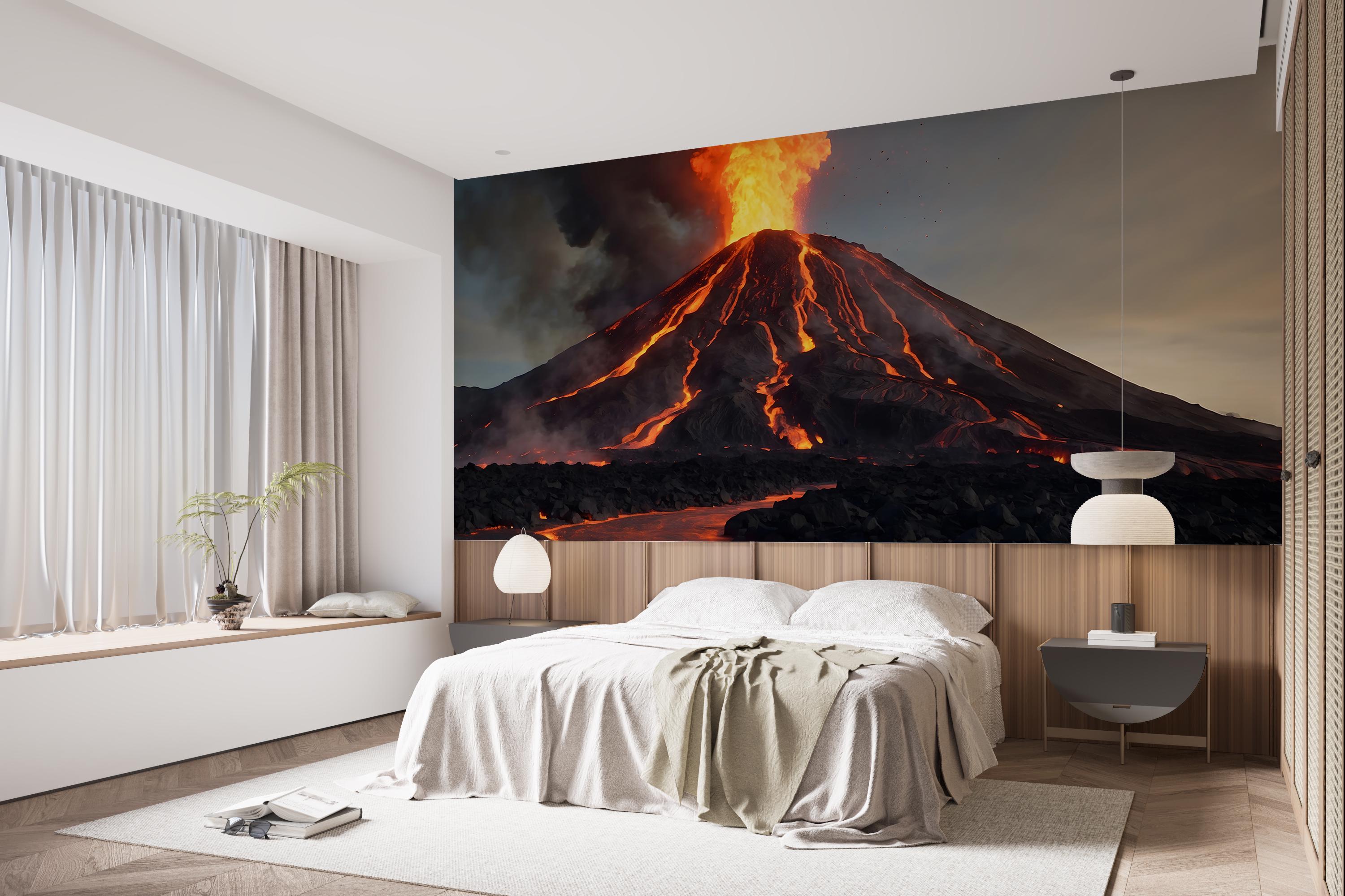 Фотообои флизелиновые Upstream Вулкан с лавой 180х120 см (S5NTR-112/2) - фото 6