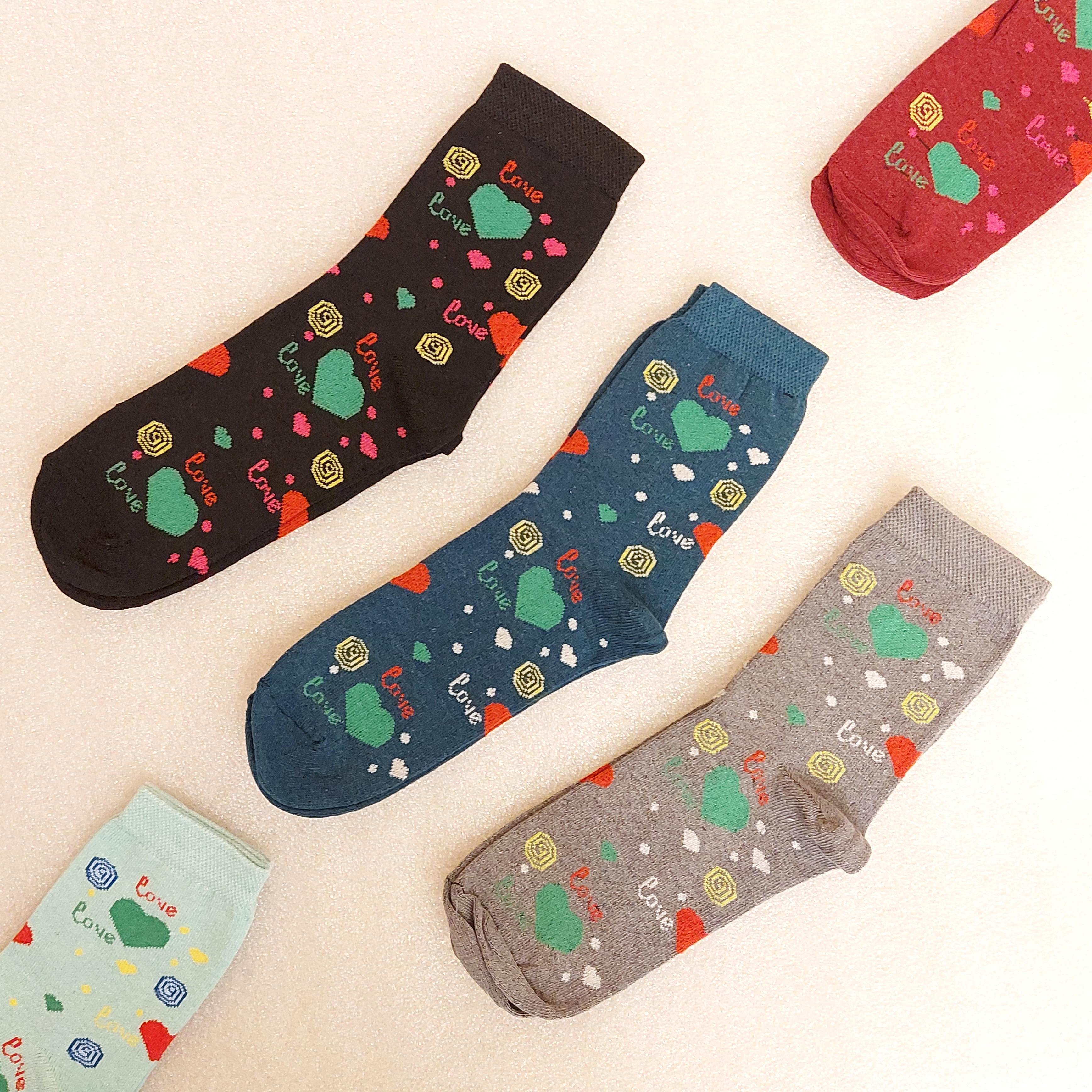 Набір шкарпетки жіночі демісезонні Житомир Love 12 пар р. 38 Різнокольорові (0498) - фото 2 Набір шкарпетки жіночі демісезонні Житомир Love 12 пар р. 38 Різнокольорові (0498) - фото 2