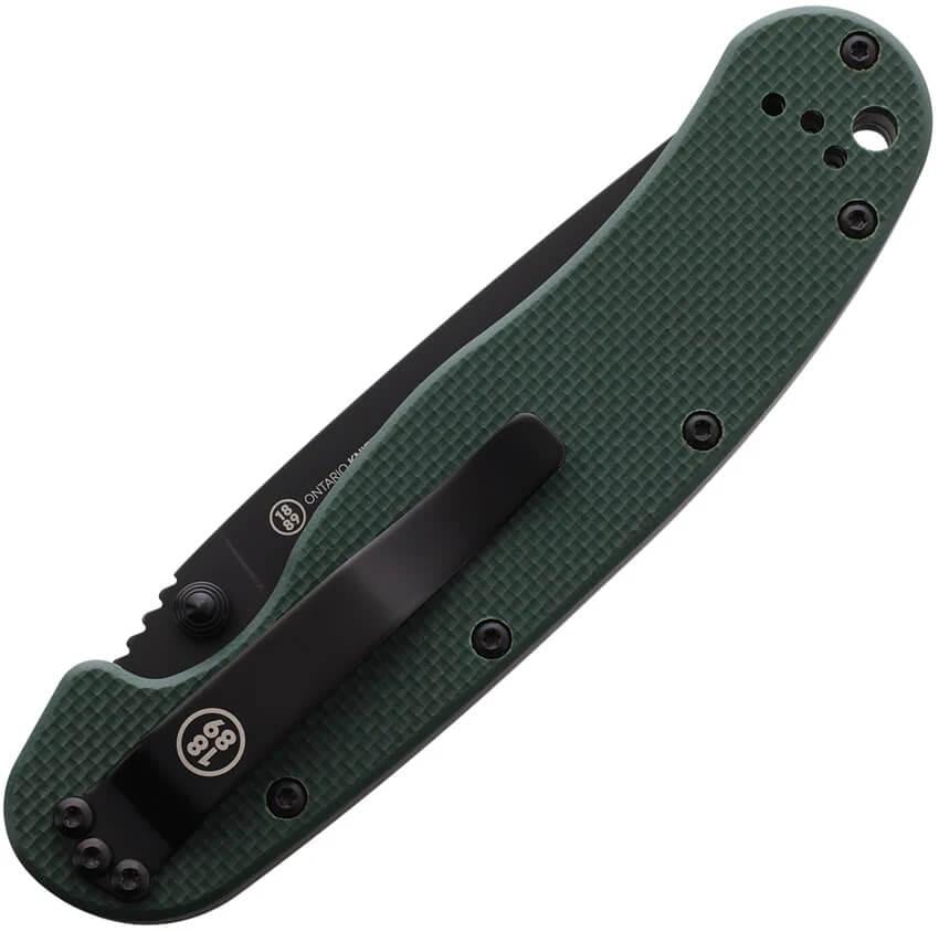 Ніж Ontario Rat Model 1 Forest Green G-10 S35VN Black (С8991) - фото 2