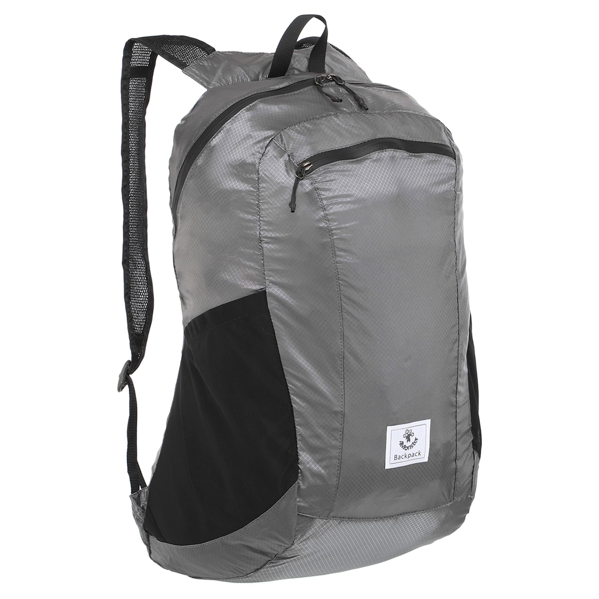 Спортивный рюкзак T-CDB-32 WATER RESISTANT PORTABLE 4Monster складной 30D 32 л 15x9 см Серый (6936116101537)
