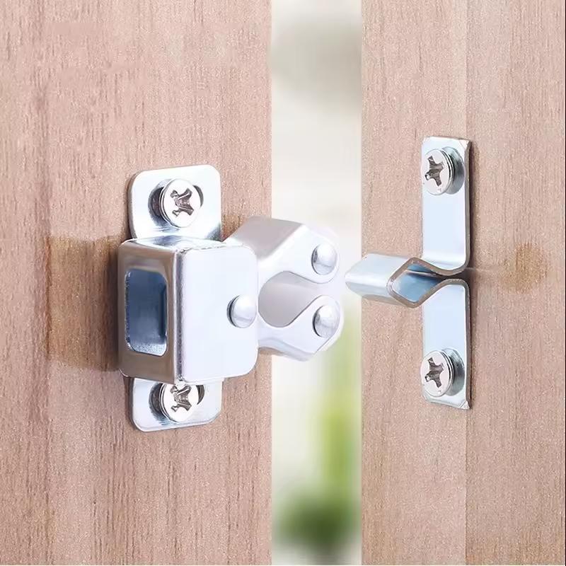 Мебельный замок роликовый металлический для закрывания дверей Серебристый (2789190565) - фото 2 Мебельный замок роликовый металлический для закрывания дверей Серебристый (2789190565) - фото 2