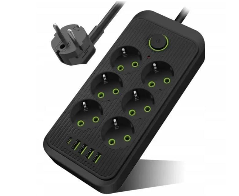 Удлинитель сетевой UA Power F06U 4USB Type-C 6 розеток 6 м (021269) Удлинитель сетевой UA Power F06U 4USB Type-C 6 розеток 6 м (021269)