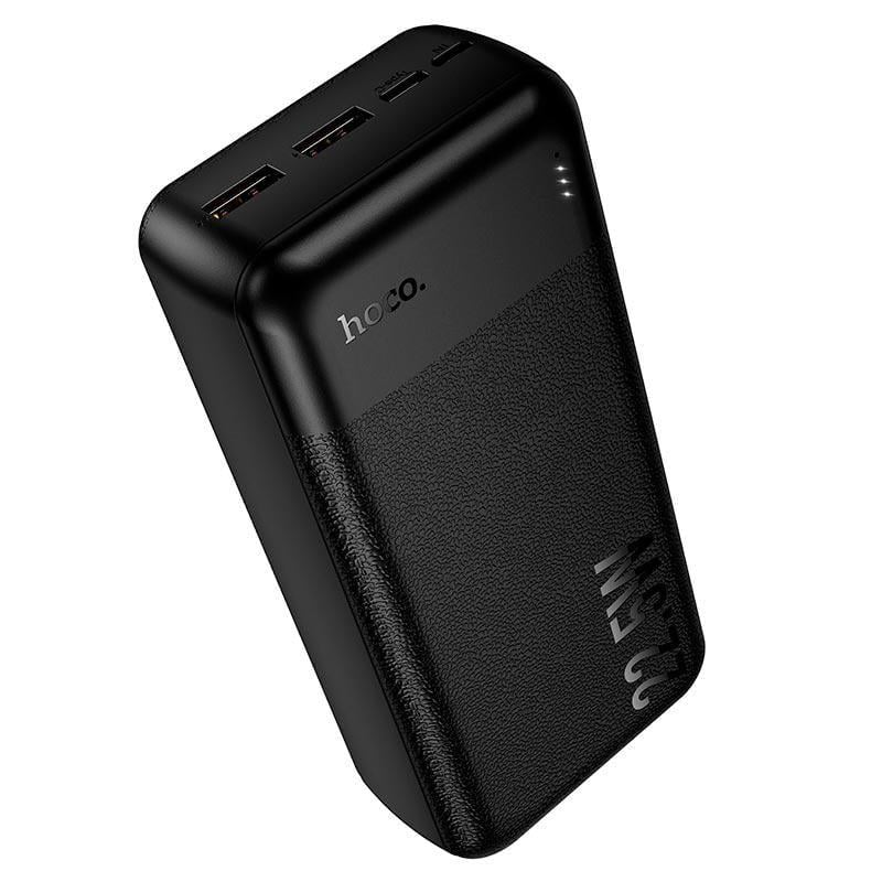 Портативное зарядное устройство с LED-индикатором HOCO J159B 30000mAh 2 x USB-A/1 x Type-C/1 x Micro-USB Black (24445)
