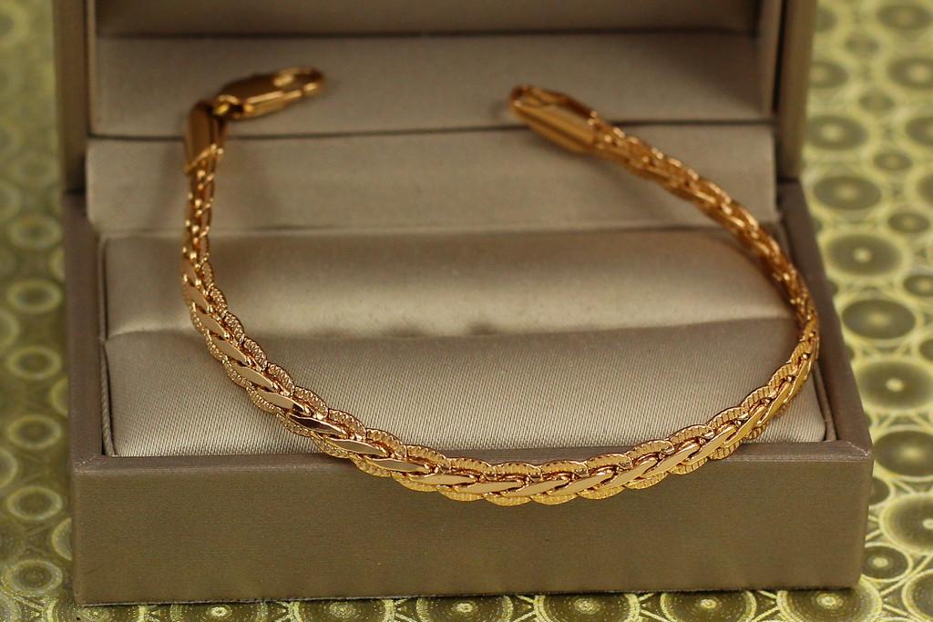 Браслет Xuping Jewelry Косичка 17 см х 4 мм Золотистый (2067779484) Браслет Xuping Jewelry Косичка 17 см х 4 мм Золотистый (2067779484)