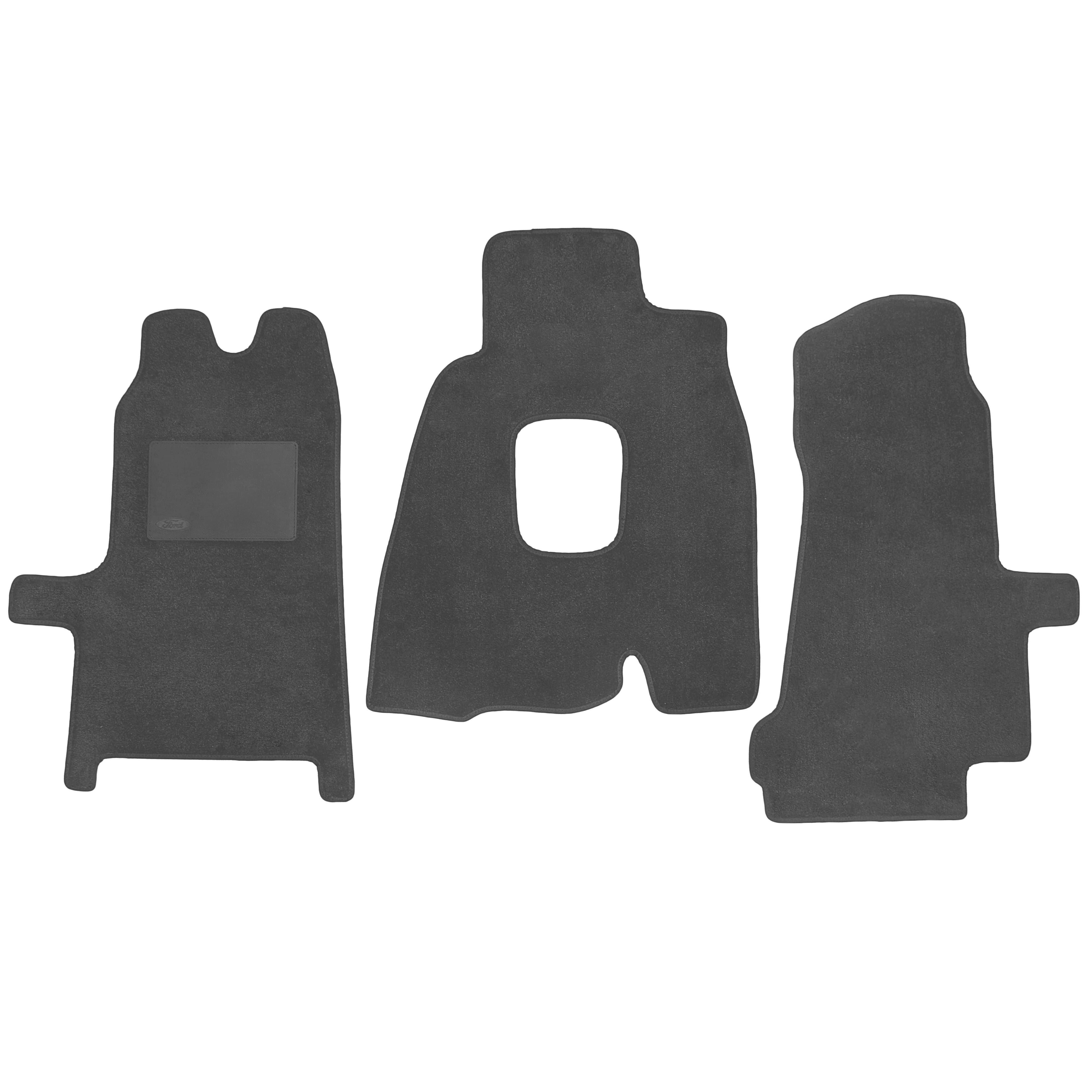 Коврики в салон передние для Ford Transit '00-06 текстильные Серый (169323)