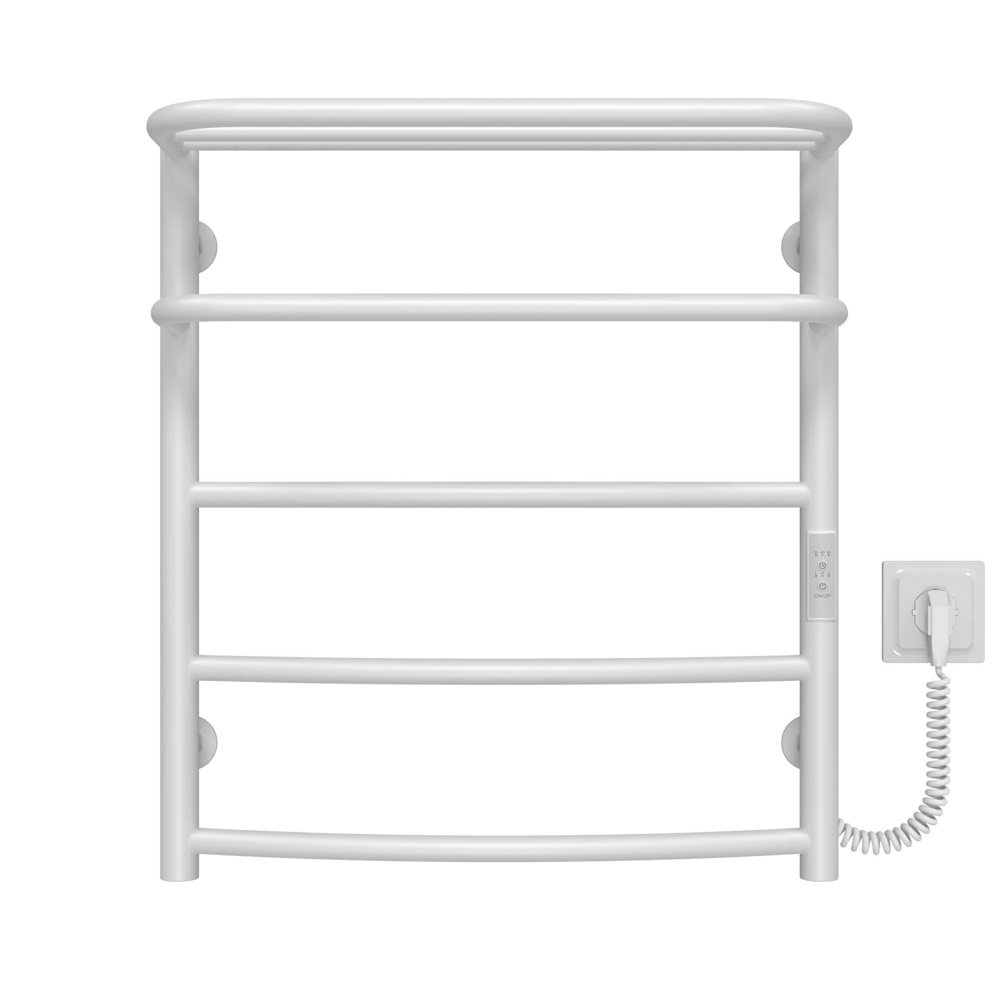 Полотенцесушитель электрический Deffi Отель П5 WD03 правое подключение нержавеющая сталь 400х600 мм Белый (C.OD.60.40.5.E.W.R.3)