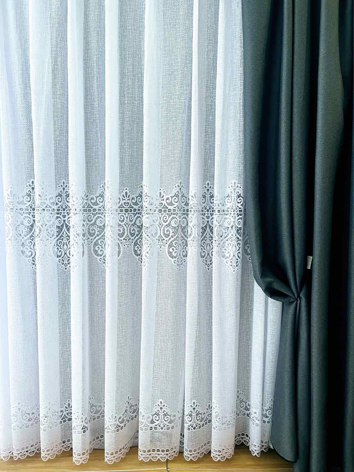 Тюль Жаккард Kelebek 594 4х2,70 м 1 шт. Белый