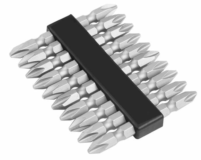 Биты двусторонние Tolsen Tools с крестовым наконечником PH2/PH2 65 мм 10 шт. (32066572)