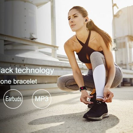 Фітнес-браслет FitPro Smart Band M6 Bluetooth 80 mAh Black (tf4610) - фото 12