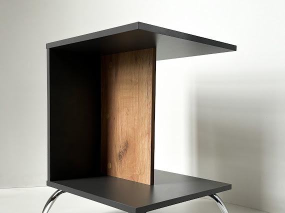 Тумба приліжкова MEBEX VS MINI Сірий темний/Дуб Крафт (VSMINIDGDC) - фото 6