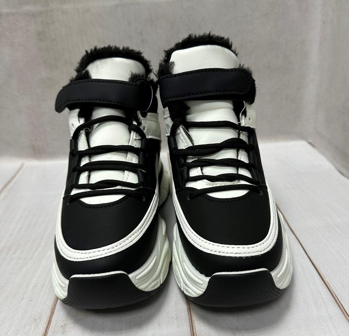 Кроссовки зимние Канарейка р. 37 23 см Белый/Черный (13528789) - фото 2 Кроссовки зимние Канарейка р. 37 23 см Белый/Черный (13528789) - фото 2