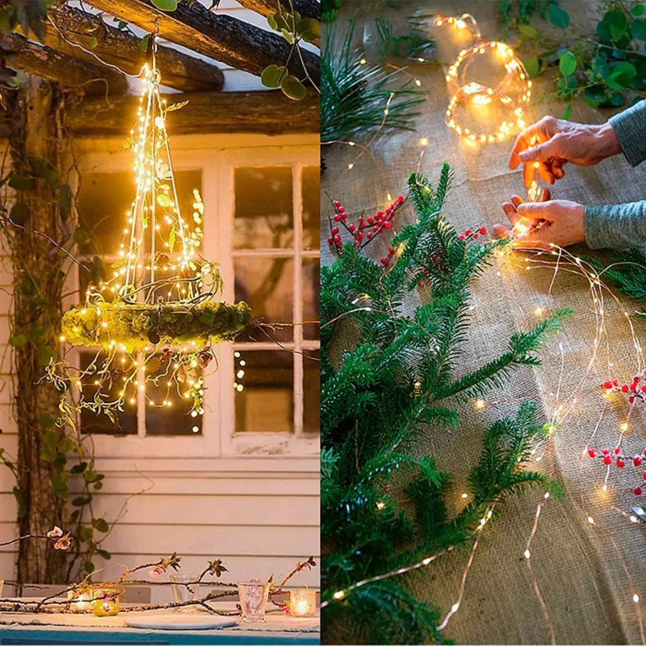 Гірлянда Кінський хвіст USB 400 LED 20 ниток 2,5 м Тепле біле світло (2479517007) - фото 5