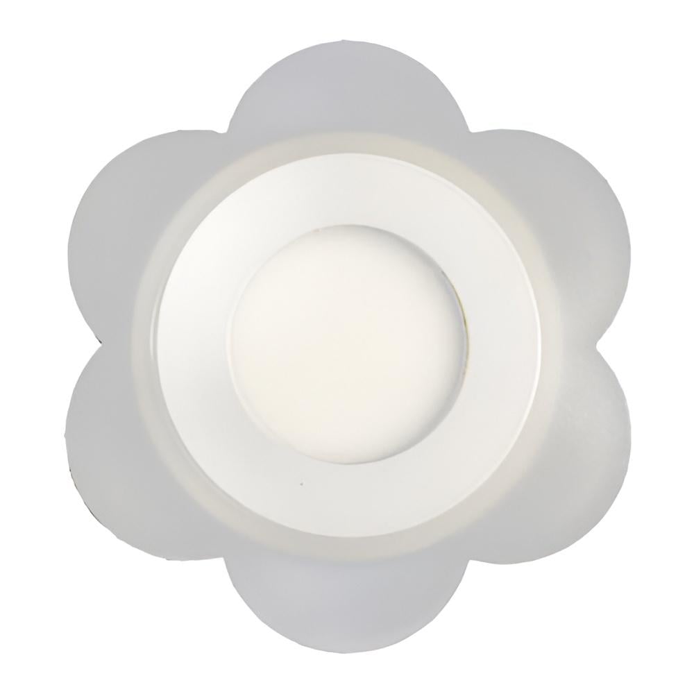 Панель LED Lemanso Молочный ромашка 3W+3W 350Lm 4500K с розовой подсветкой (LM908)