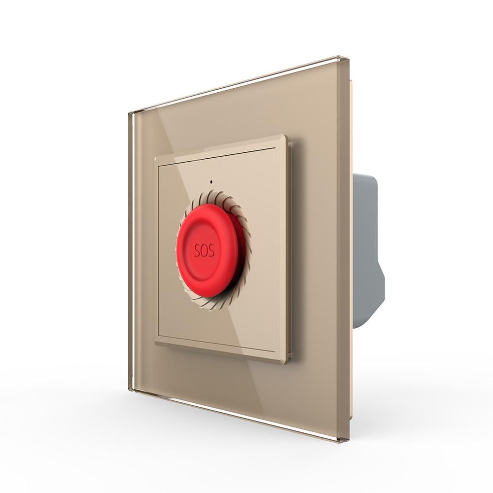 Умная тревожная кнопка Livolo Золотой (VL-C7FYMA-2AP)