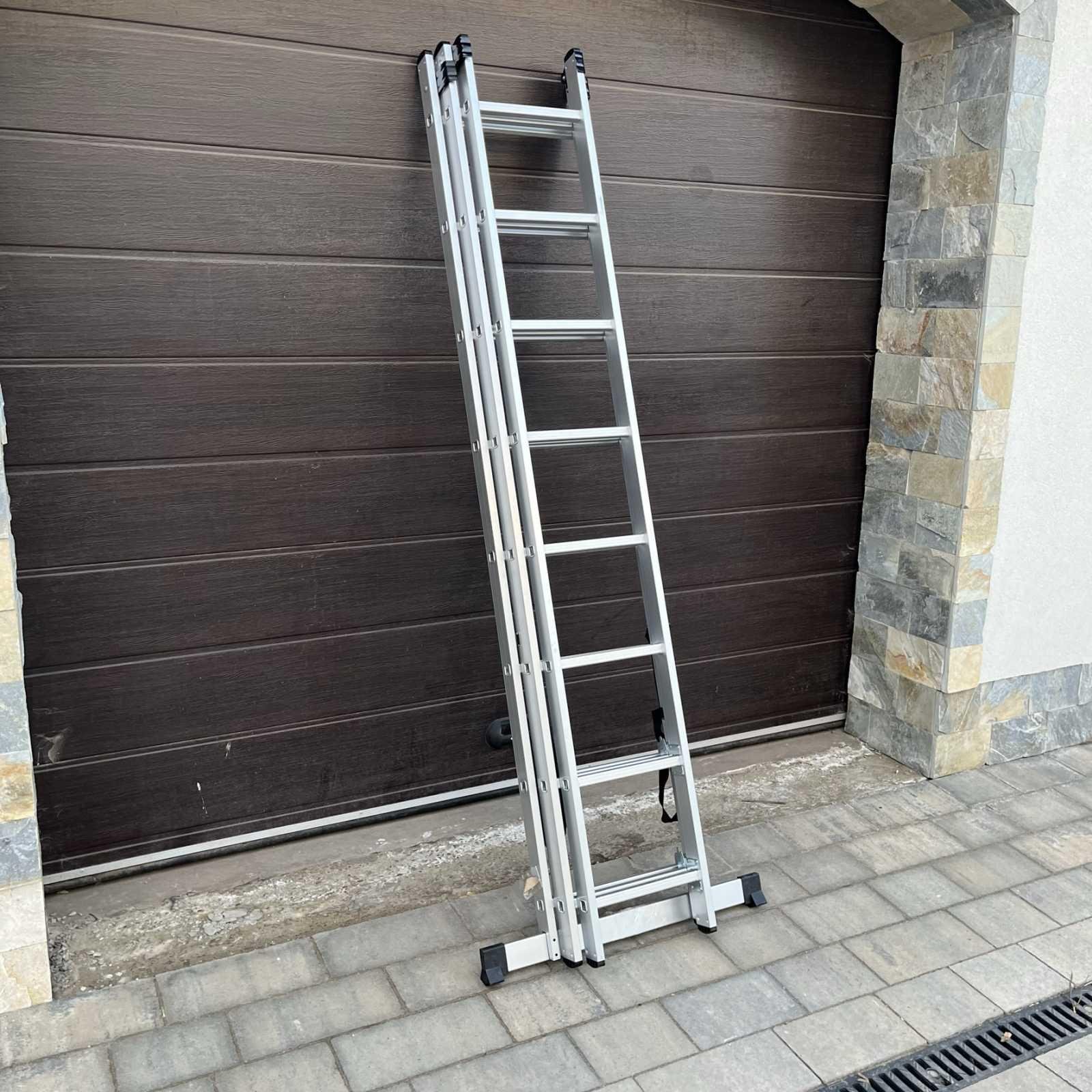 Лестница алюминиевая Higher универсальная раскладная 3х8 (10174477) - фото 12 Лестница алюминиевая Higher универсальная раскладная 3х8 (10174477) - фото 12