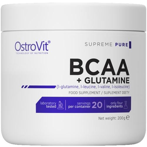 Аминокислоты Ostrovit BCAA Glutamine Pure 200 г